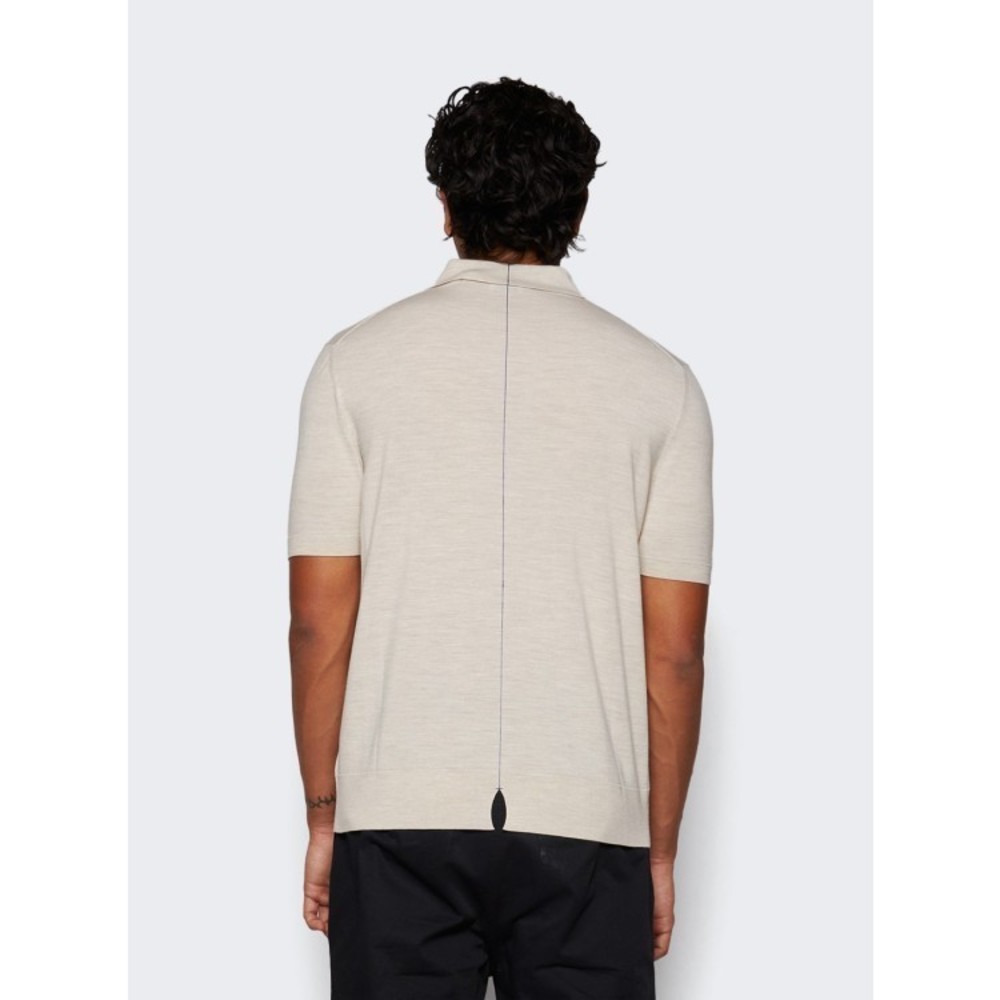 Burberry Wool Polo Shirt Nutmeg - NWT - Picture 5 of 5